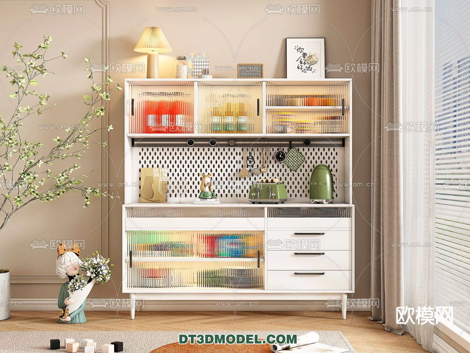 WINE CABINET – MODERN – 3D MODELS – 0182