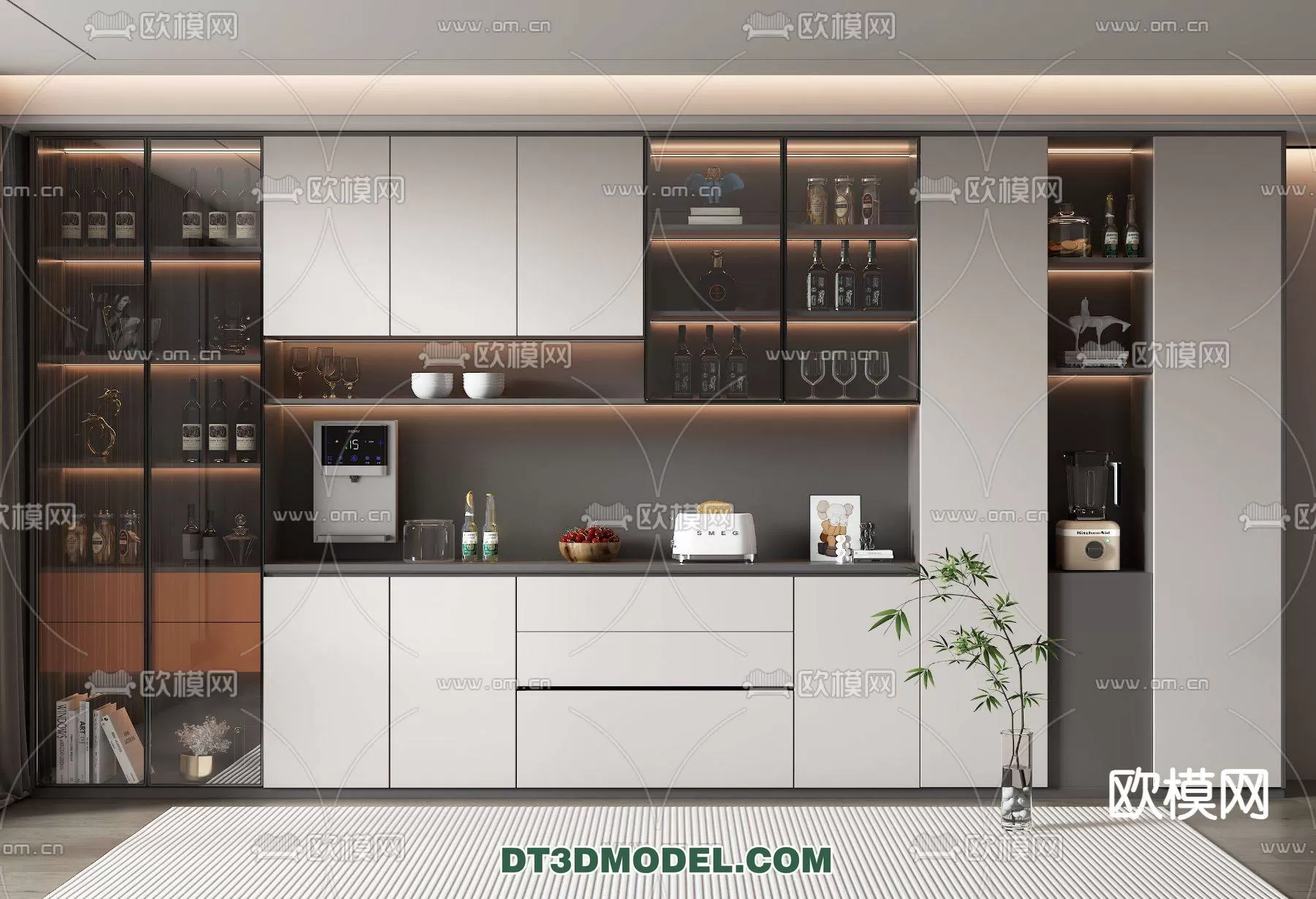 WINE CABINET – MODERN – 3D MODELS – 0183