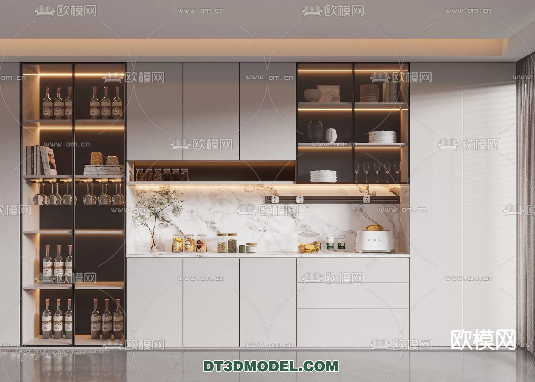 WINE CABINET – MODERN – 3D MODELS – 0186