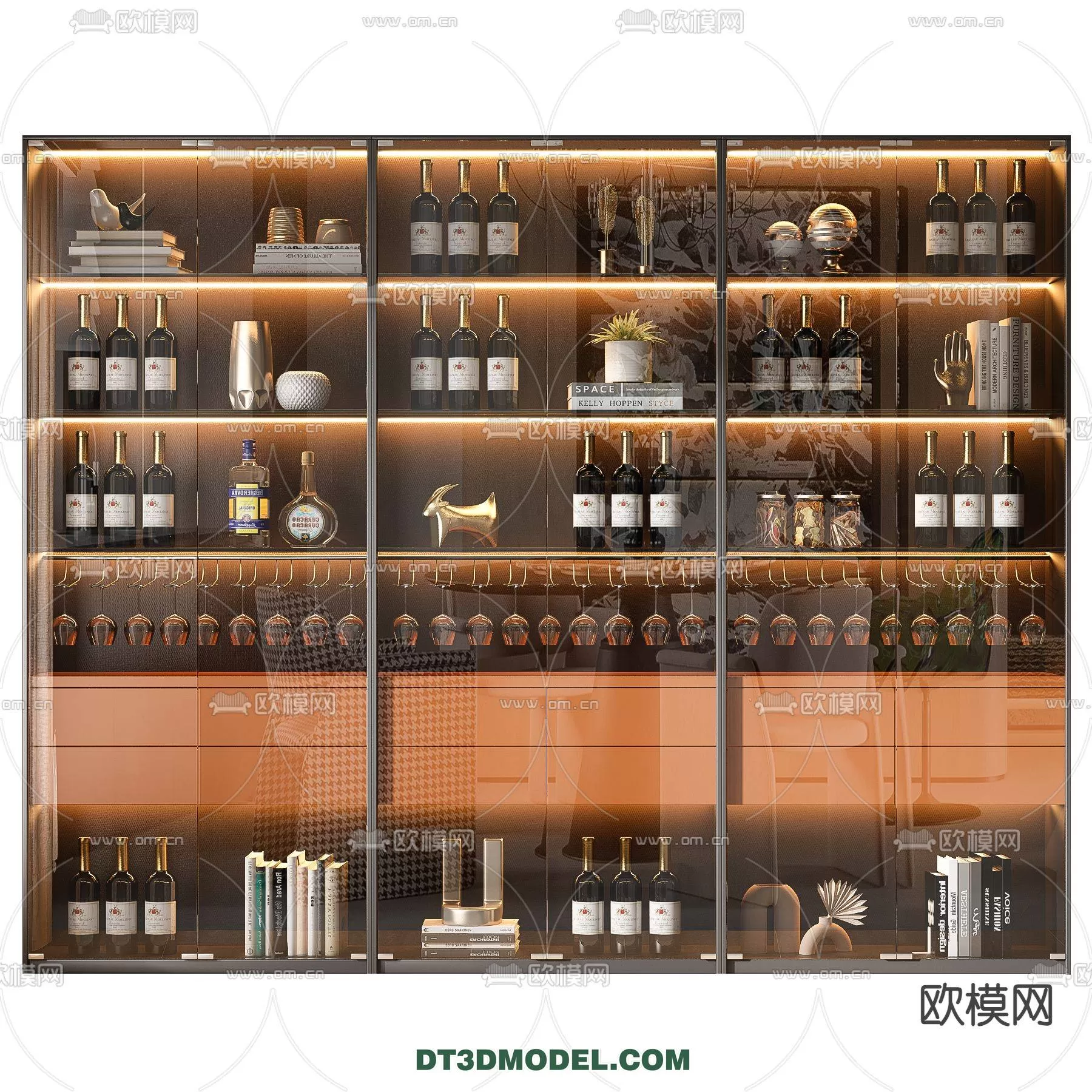WINE CABINET – MODERN – 3D MODELS – 0187