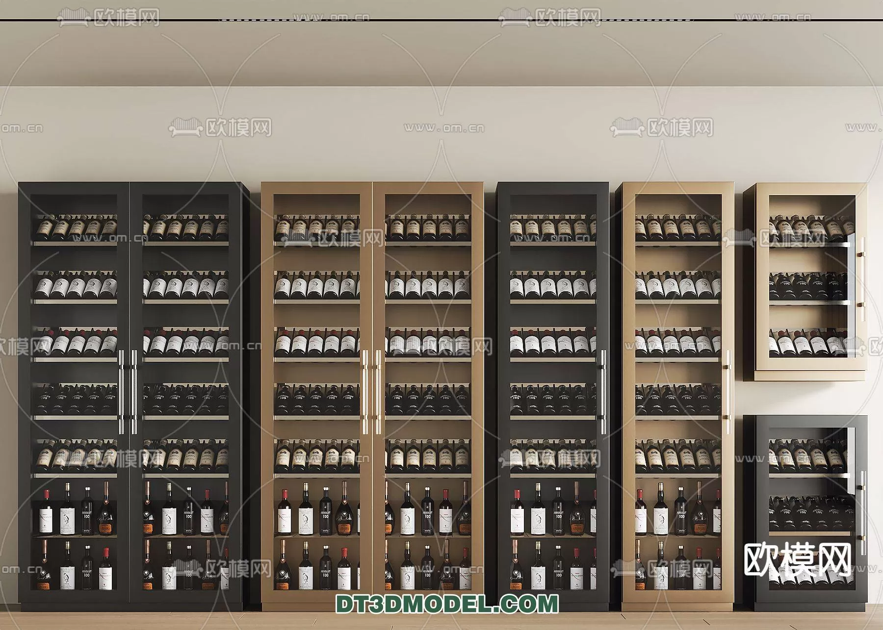 WINE CABINET – MODERN – 3D MODELS – 0188