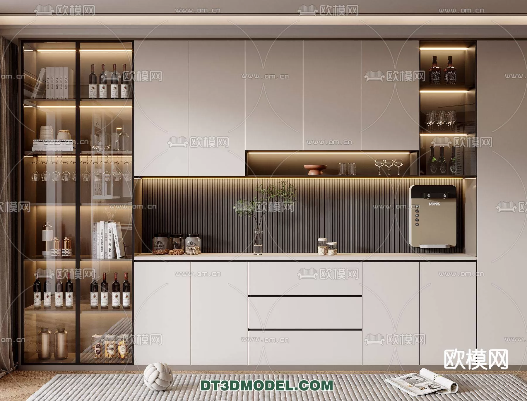 WINE CABINET – MODERN – 3D MODELS – 0191
