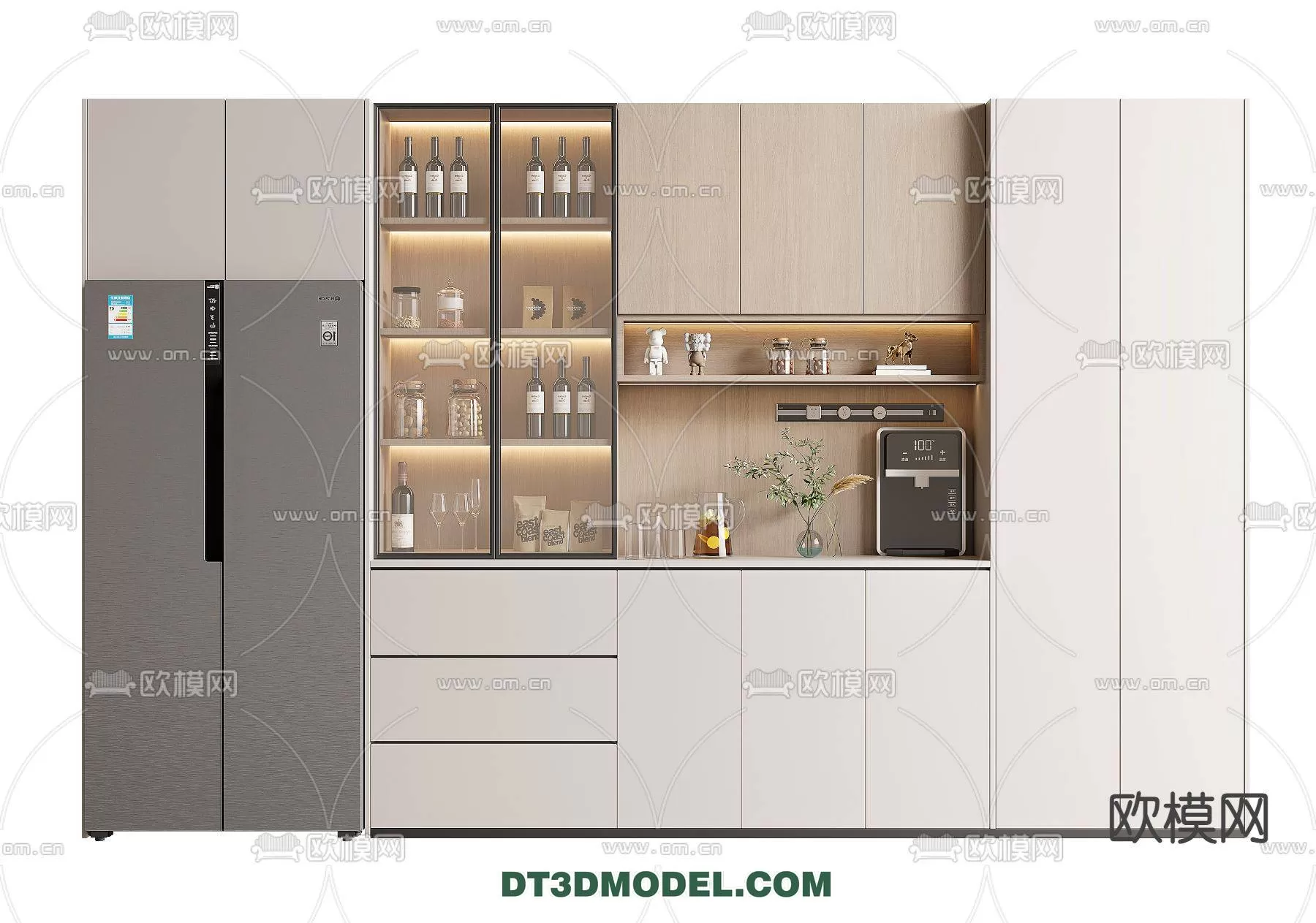 WINE CABINET – MODERN – 3D MODELS – 0192