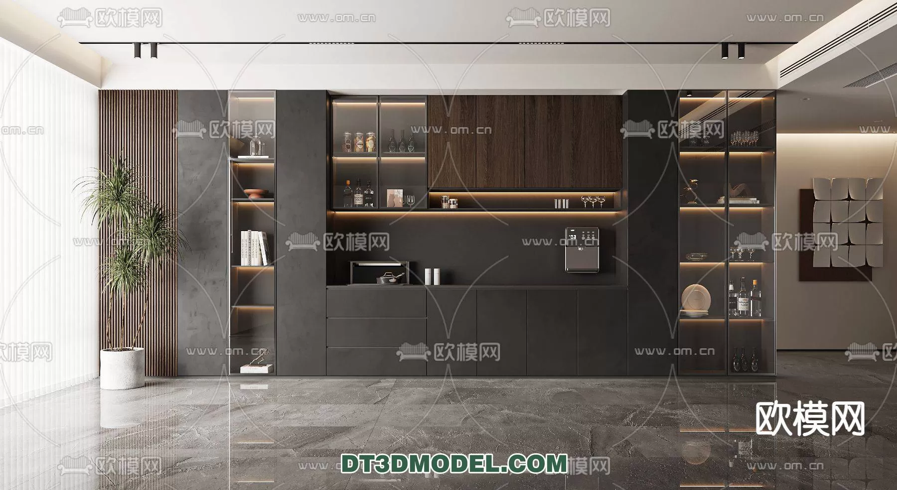 WINE CABINET – MODERN – 3D MODELS – 0194