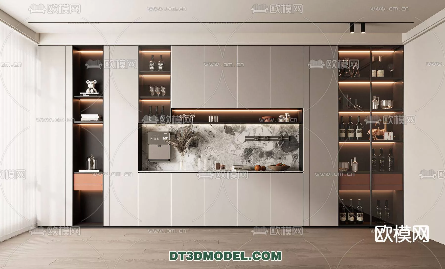 WINE CABINET – MODERN – 3D MODELS – 0195