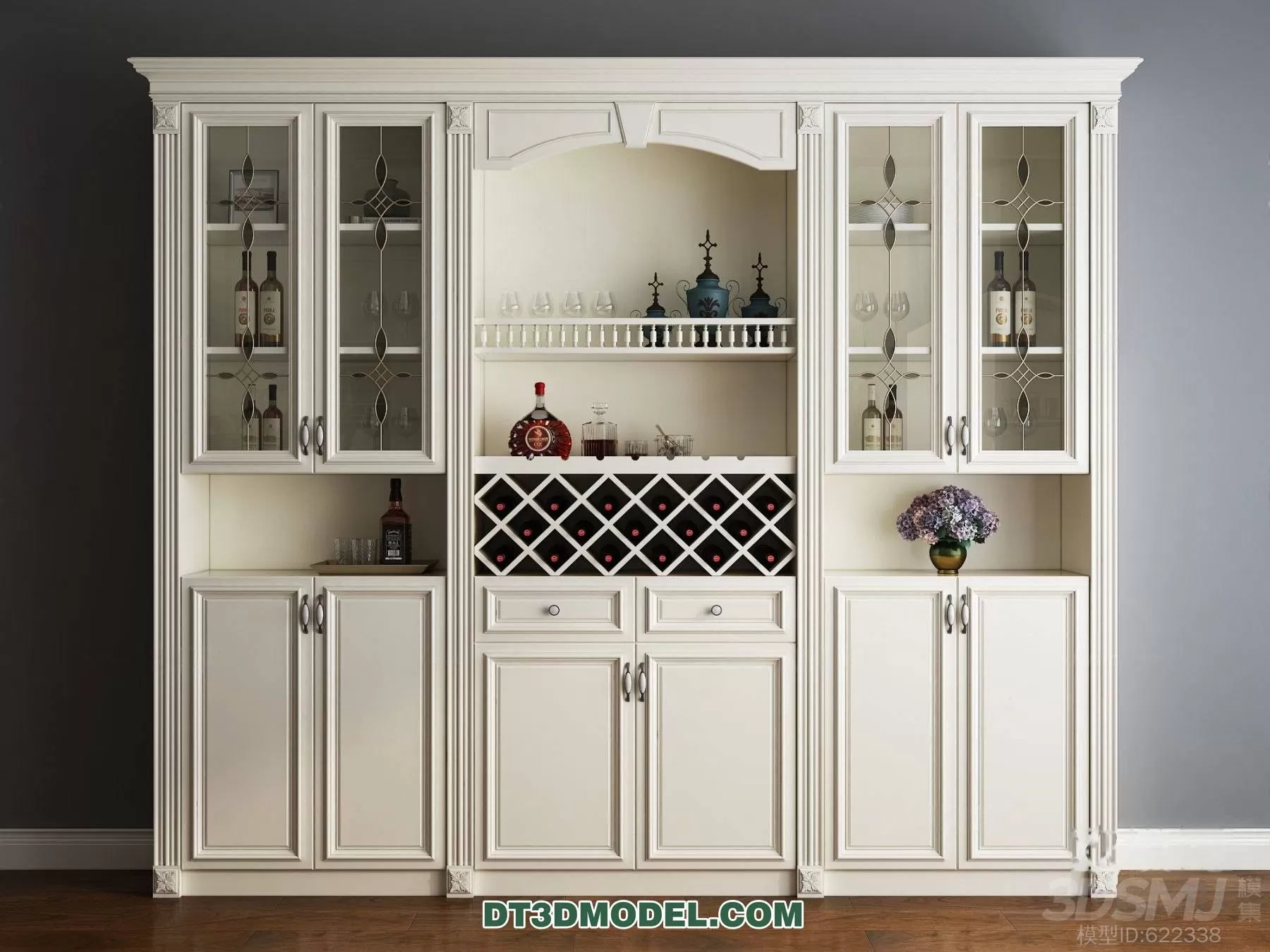 WINE CABINET – MODERN – 3D MODELS – 0199