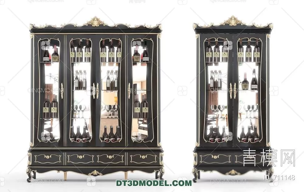 WINE CABINET – MODERN – 3D MODELS – 0201