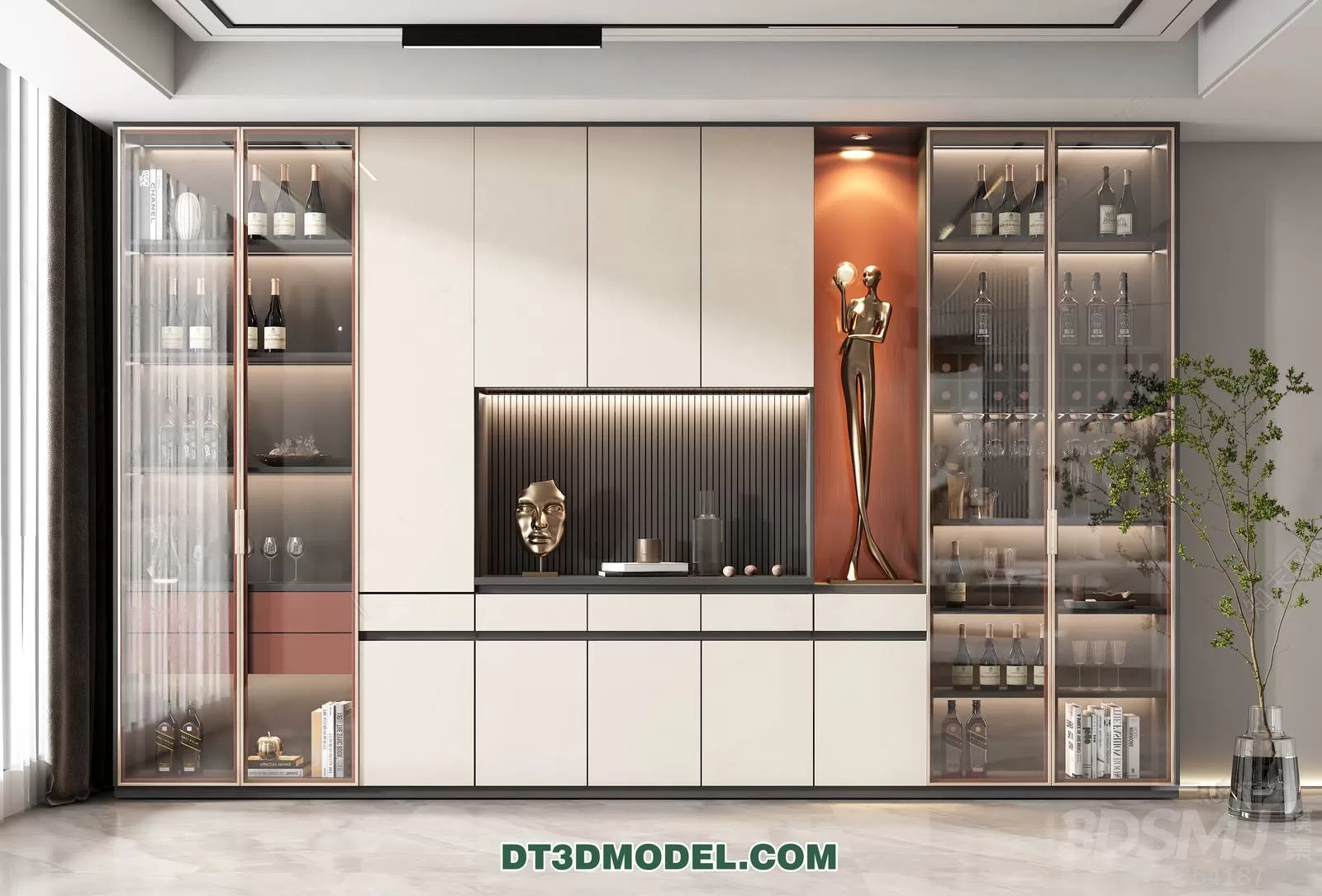 WINE CABINET – MODERN – 3D MODELS – 0202