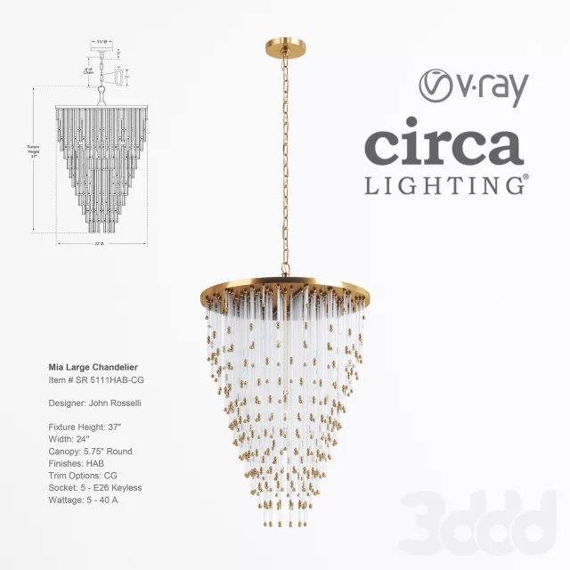 Circa – Mia Large Chanderlier – 210537