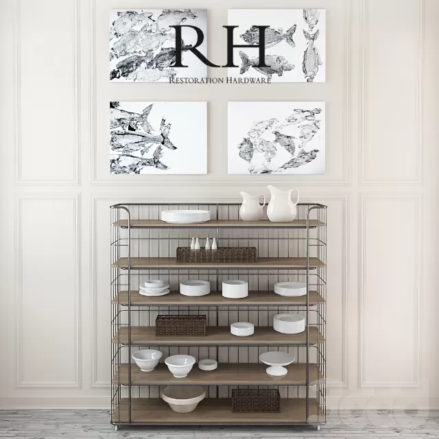 CIRCA 1900 BAKER’S RACK – 210539