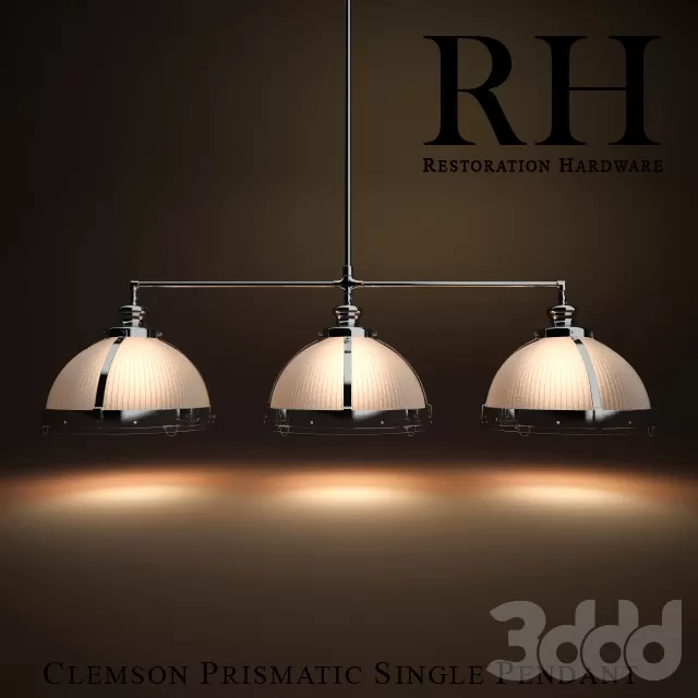 Clemson Prismatic Treble Pendant – 210817