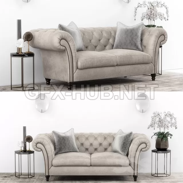 Club Chesterfield Sofa Set – 210913
