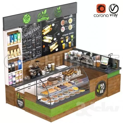 CofeShop-35 (VrayCorona) 3D model – 210973