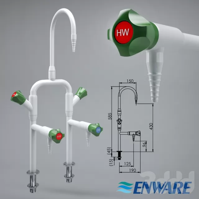 ComLab 3 Way Bench Mounted Laboratory Mixing Set – 211165