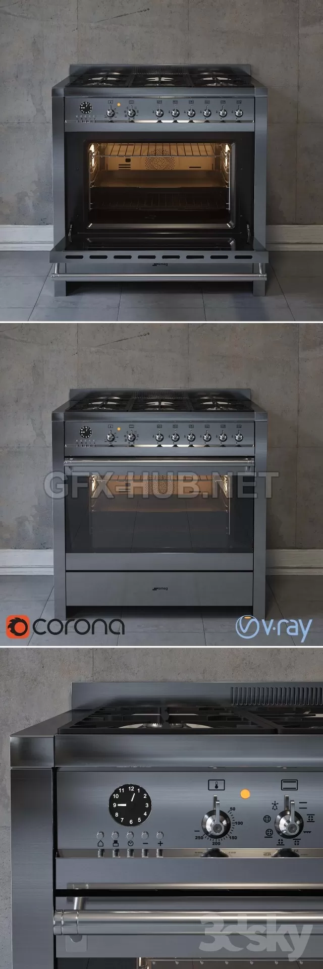 Cooking centers SmegCS19A-7 – 211327