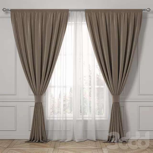 Curtains classic style. – 211729