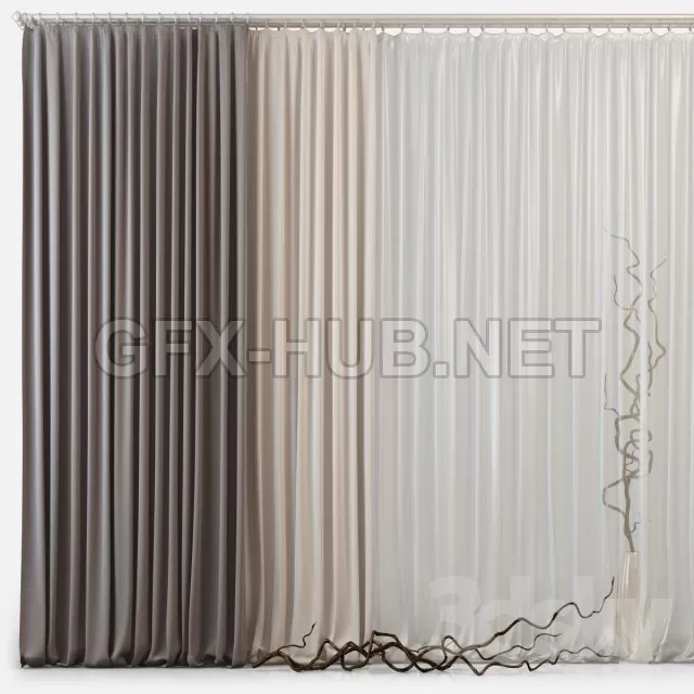 Curtains m03 3d model – 211733