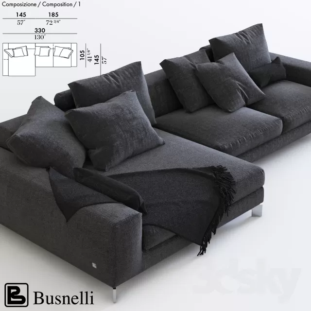 3DSKYMODEL – Sofa – 416
