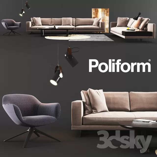 3DSKYMODEL – Sofa – 417