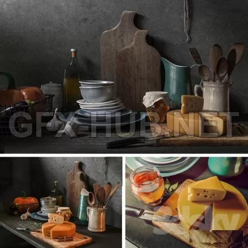 Decor set with pumpkin – 212029