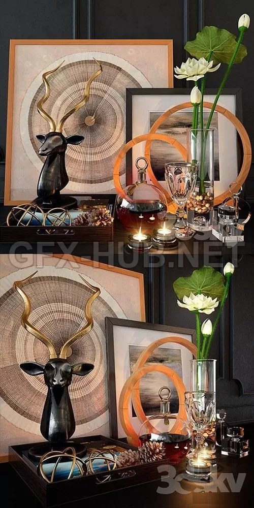 Decoration set 36 3d Model – 212067