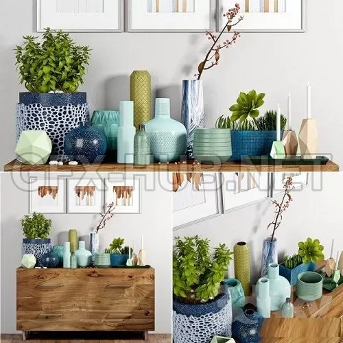 Decorative Set – 21 3D Model – 212157