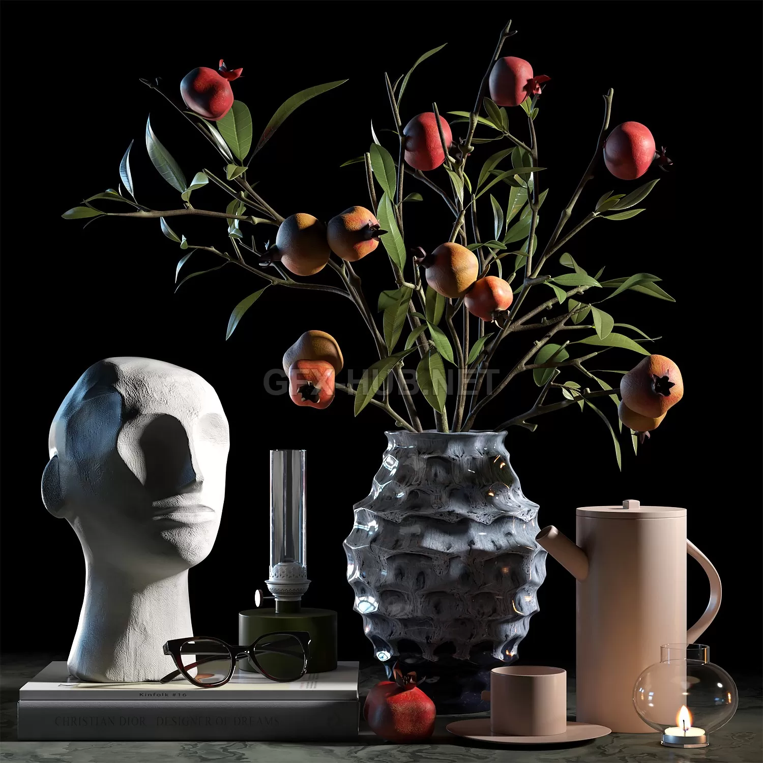 Decorative set 013 3d model – 212161