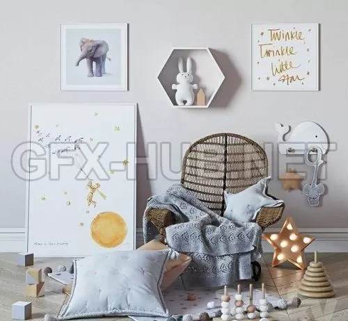 Decorative set for baby 3d Model – 212185