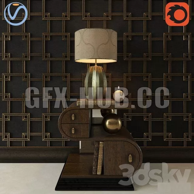 Decorative set with bedside tables – 212259