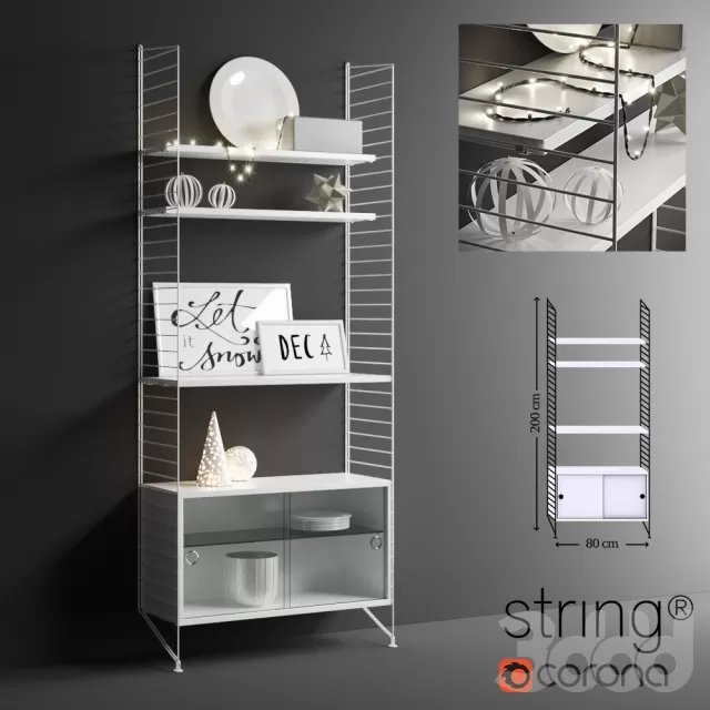 DecorativeSet_01_Xmas and String – 212317