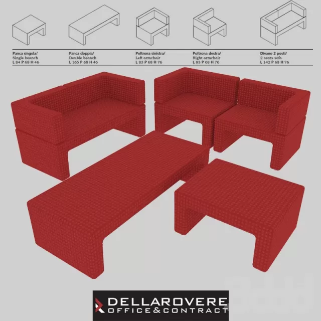 Della Rovere  ZIP  Office Waiting Sofas – 212383