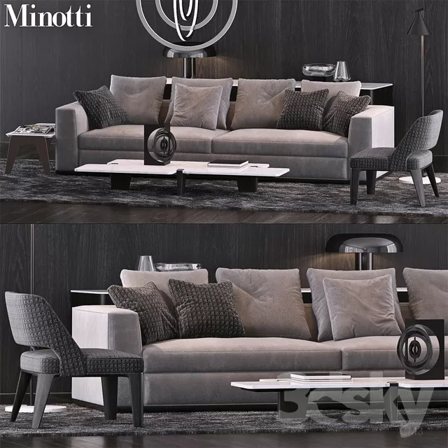 3DSKYMODEL – Sofa – 468