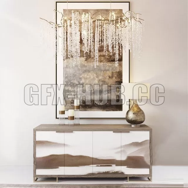 Dresser with decor 1 – 213081