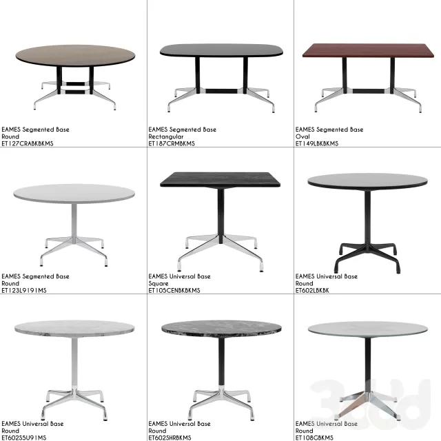 Eames Hermann Miller Tables Collectin – 213253