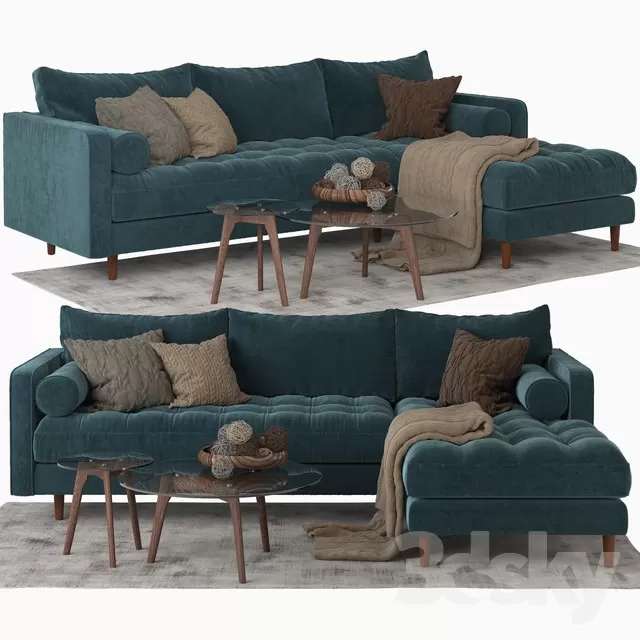 3DSKYMODEL – Sofa – 483