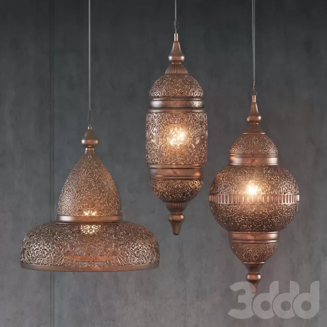 Ethnic Mediterranean pendant lights – 213887 Ethnic Mediterranean pendant lights – 213887