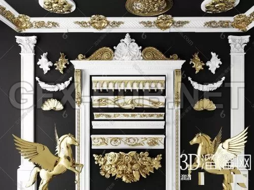 European plaster line 3D MODEL – 213921