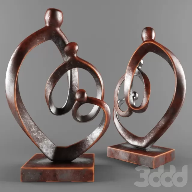 Family Metal Statue – 214033