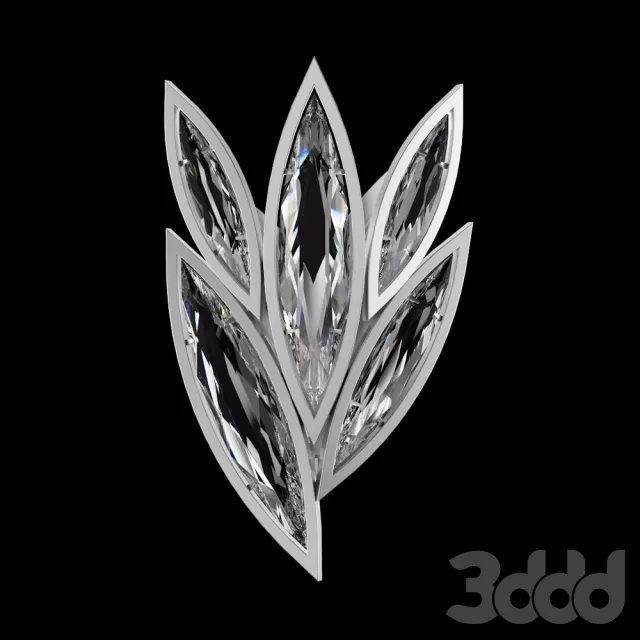 Fine Art Lamps854050-12 (silver finishfaceted crystals) – 214407