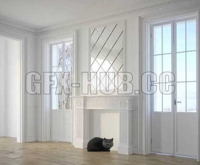 Fireplace and stucco Harmony – 214455