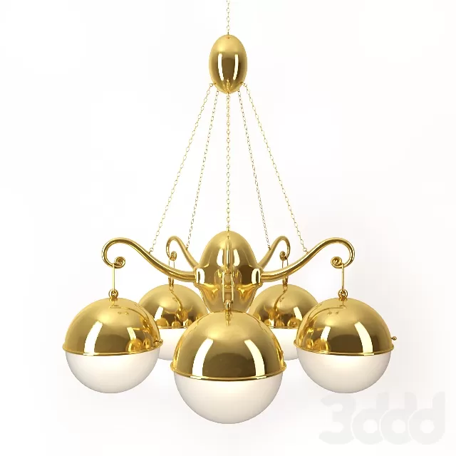 Five Arm Chandelier by Josef Hoffmann – 214501