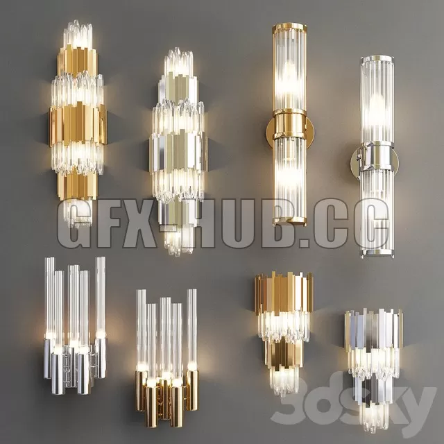 Four Nice Wall Lights 6 – 214893 Four Nice Wall Lights 6 – 214893