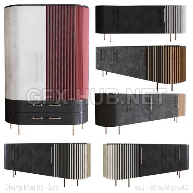 Furniture set PLISSE by Baxter – 215095 Furniture set PLISSE by Baxter – 215095