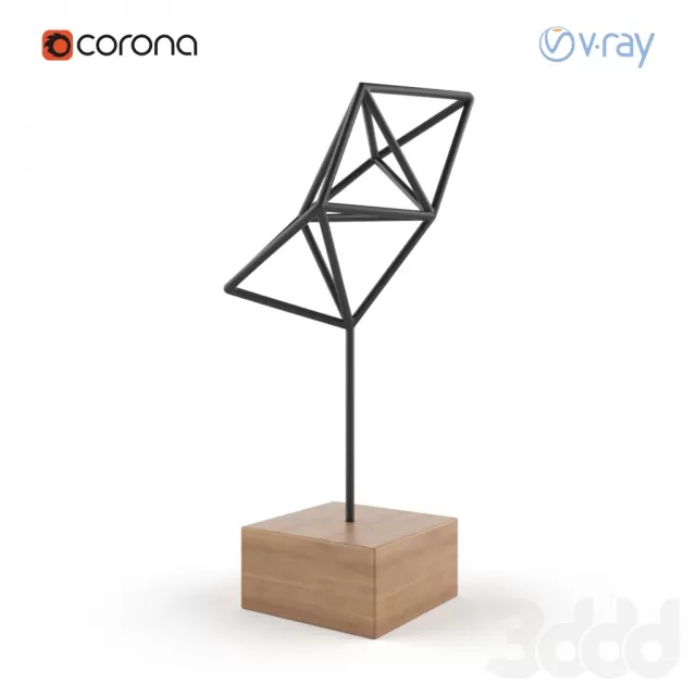 Geometric bird sculpture – 215279