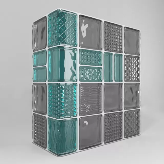 Glass brick – Стеклянные блоки – 7 штук – 215469