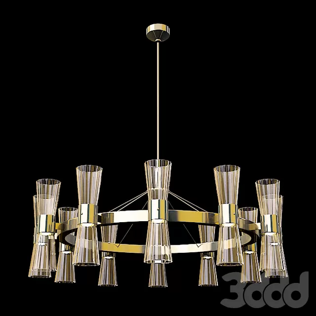 Gold Leaf Murano Glass Chandelier – 215551