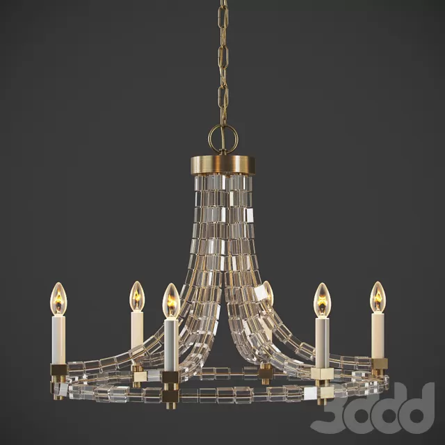 GRAMERCY HOME – MIRAYN CHANDELIER CH114-6-BRS – 215751