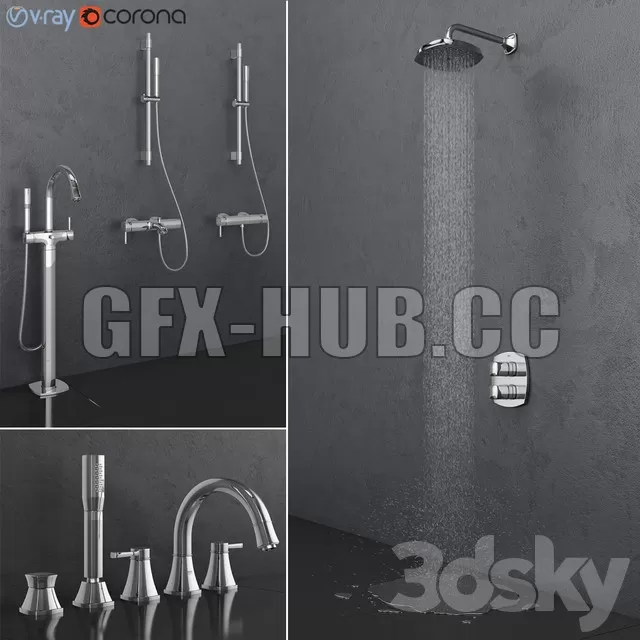 Grohe bath and shower faucets Grandera set – 215891 Grohe bath and shower faucets Grandera set – 215891
