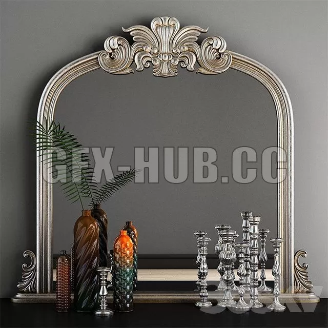 Haversham Overmantel Mirror – 216179