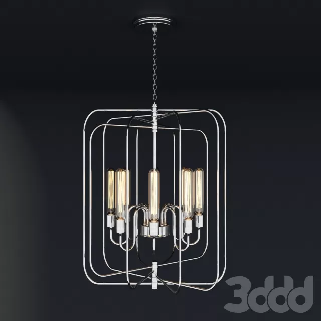 High Pendant Lamp in Polished Nickel Finish – 216343